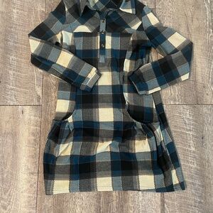 Papillon Plaid Long Sleeve Dress